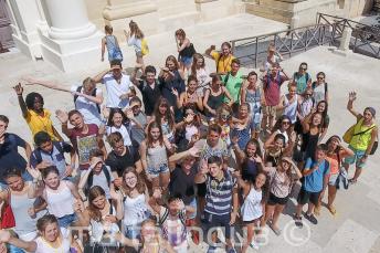 Gruppe von Sprachschülern in Valletta