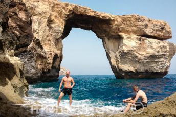 Ein Ausflug mit der Sprachschule zum Azure Window