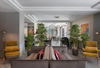Lobby und Restaurant im Hotel Argento