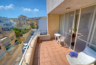 Balcony der Unterkunft der Englisch Sprachschule in Malta, St. Julians