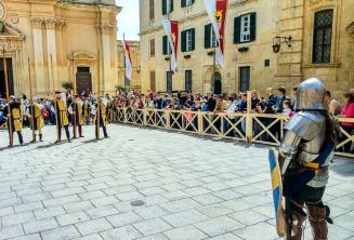 Historische Schlachten werden im mittelalterlichen Mdina nachgestellt