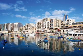 Foto der Spinola Bay, St Julians